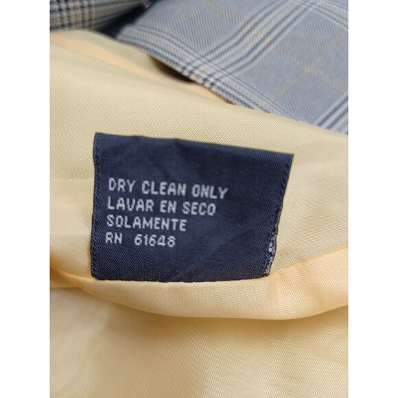 Giorgio Sant Angelo Womens Blazer Jacket Windowpane Gray Sz 12 - Picture 10 of 10